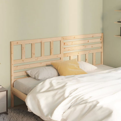 vidaXL Bed Headboard | Natural Wood | Solid Pine Wood | 206x4x100 cm | Durable