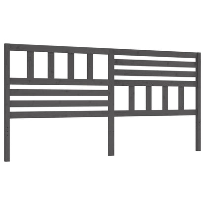 vidaXL Bed Headboard | Grey | Solid pine wood | Large | Appealing Design