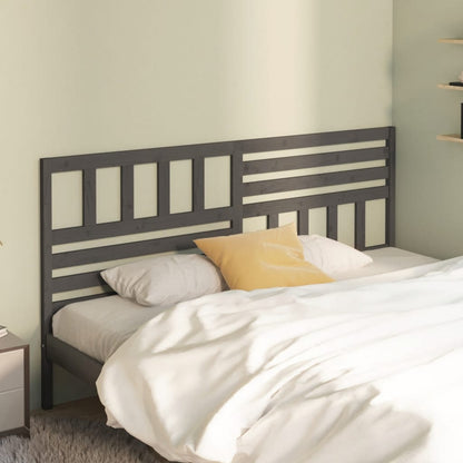 vidaXL Bed Headboard | Grey | Solid pine wood | Large | Appealing Design