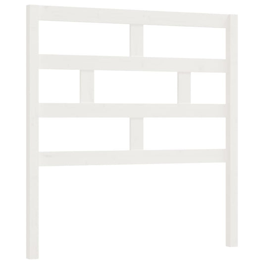 814170 vidaXL Bed Headboard White 81x4x100 cm Solid Wood Pine