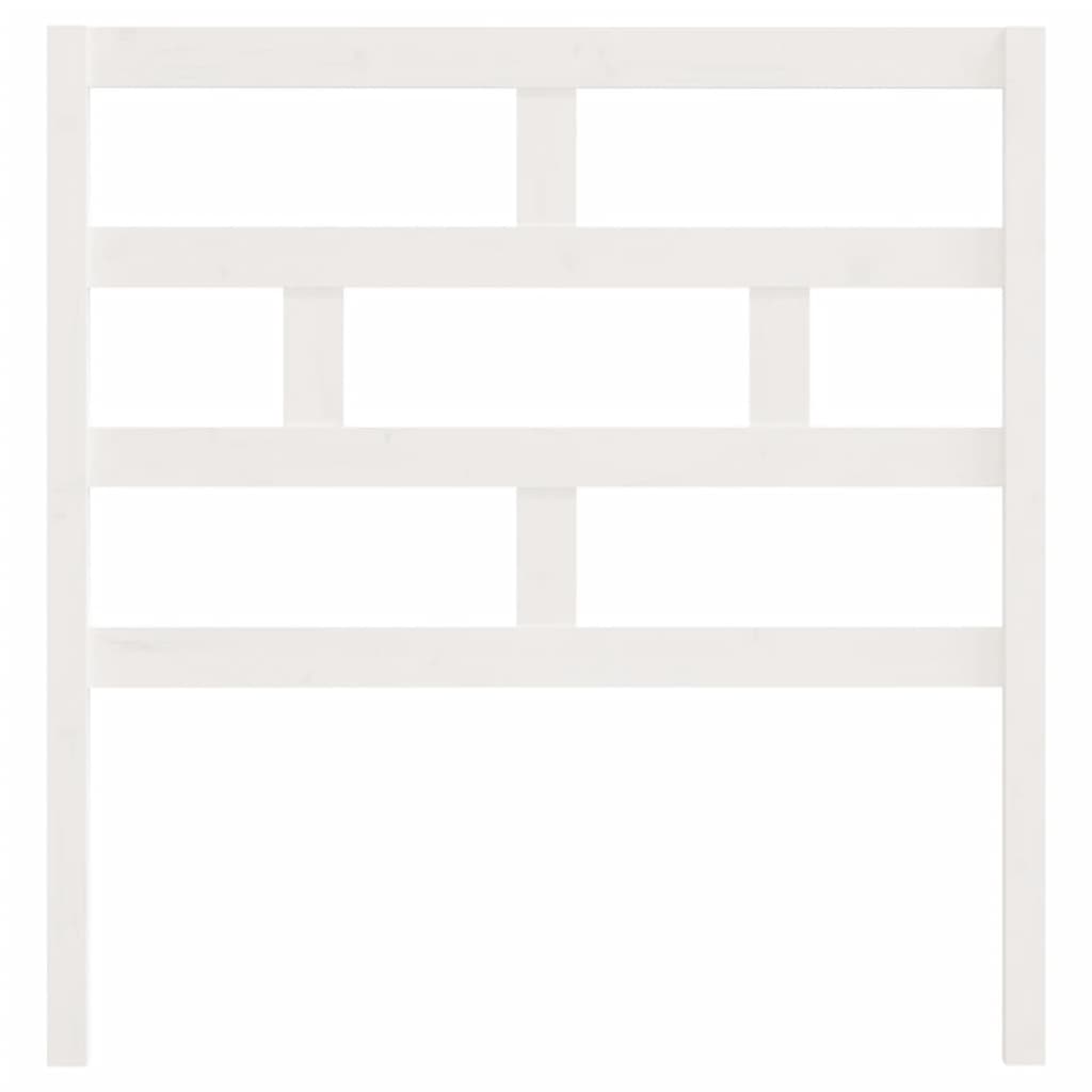 vidaXL Bed Headboard White 81x4x100 cm Solid Wood Pine