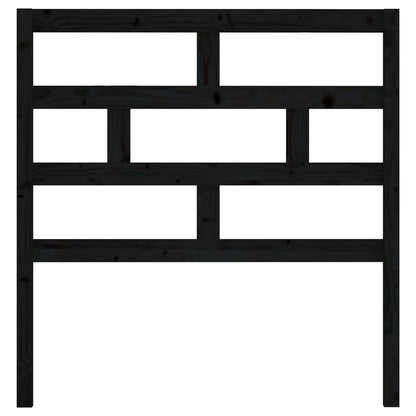 vidaXL Bed Headboard Black 81x4x100 cm Solid Wood Pine
