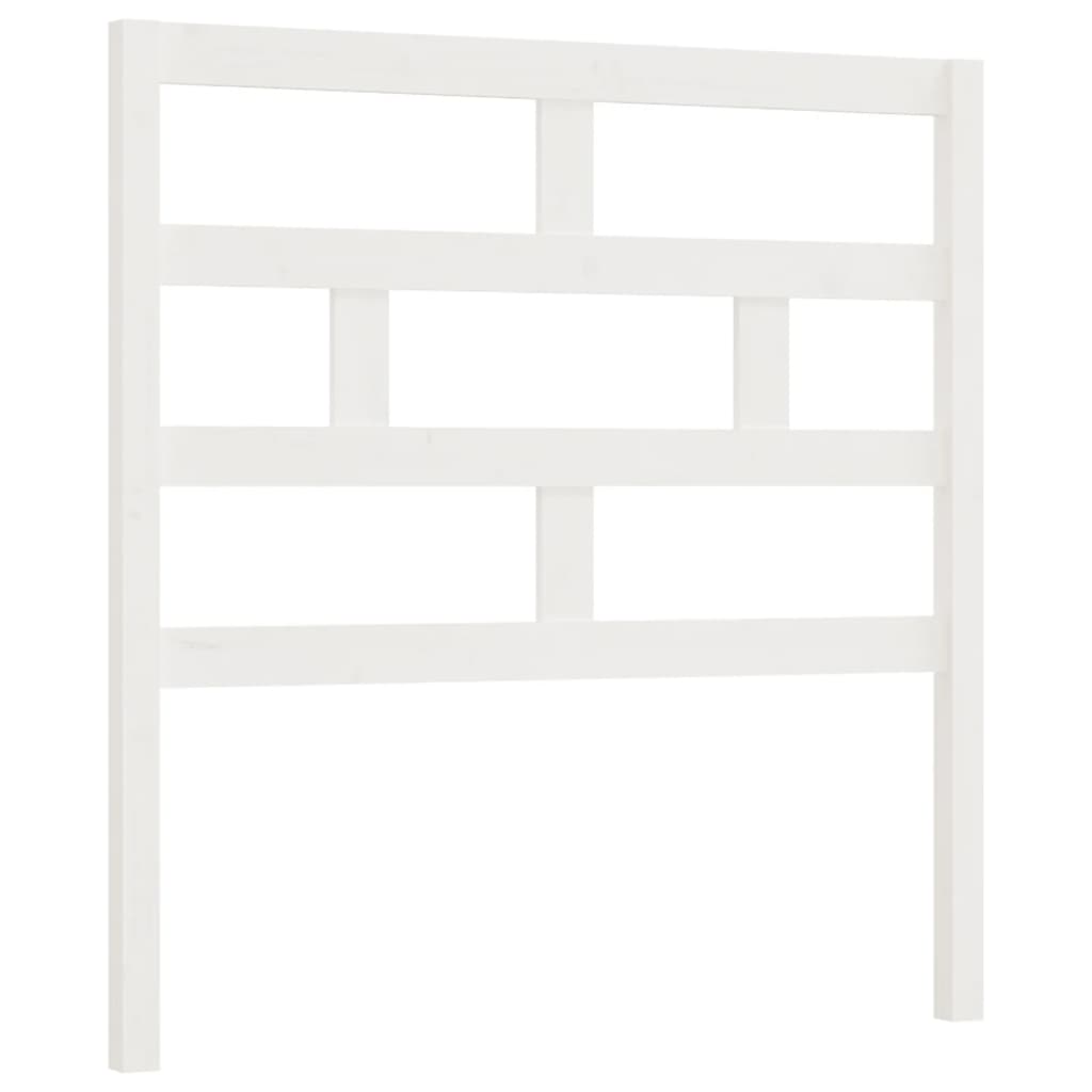 vidaXL Bed Headboard White 96x4x100 cm Solid Wood Pine