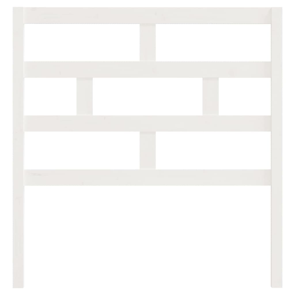 vidaXL Bed Headboard White 96x4x100 cm Solid Wood Pine