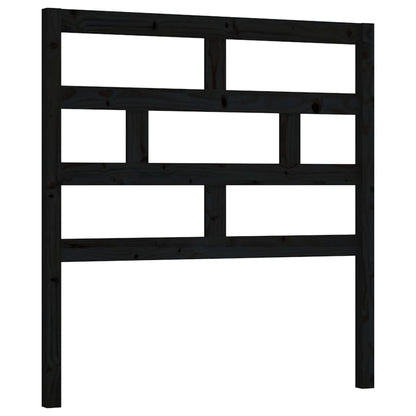 vidaXL Bed Headboard Black 96x4x100 cm Solid Wood Pine