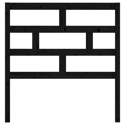 vidaXL Bed Headboard Black 96x4x100 cm Solid Wood Pine