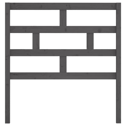 vidaXL Bed Headboard Grey 106x4x100 cm Solid Wood Pine