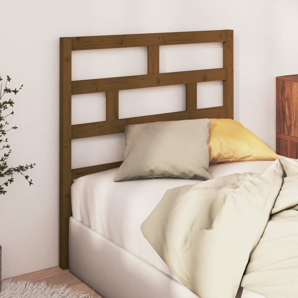 vidaXL Bed Headboard Honey Brown 106x4x100 cm Solid Wood Pine