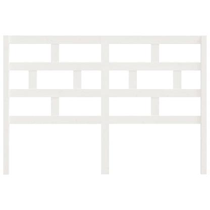 vidaXL Bed Headboard White 126x4x100 cm Solid Wood Pine