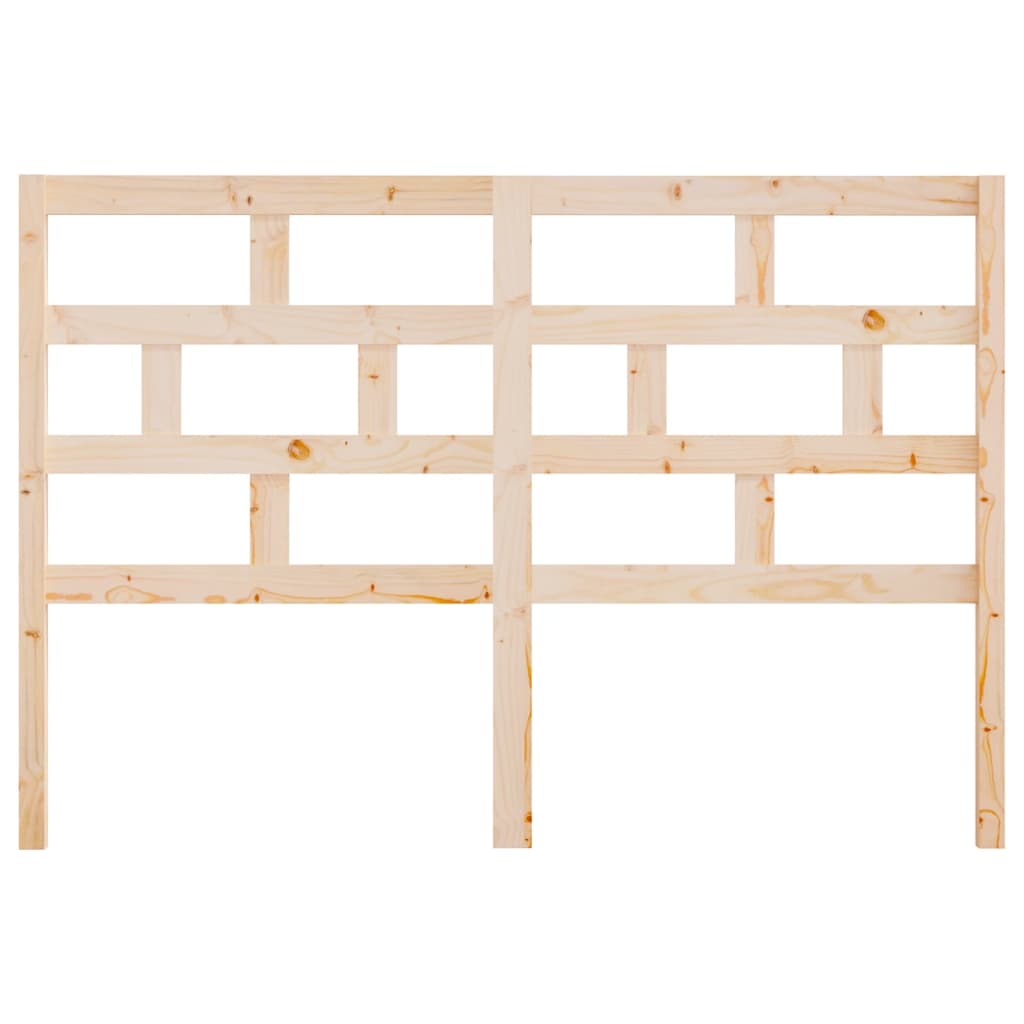 vidaXL Bed Headboard 141x4x100 cm Solid Wood Pine