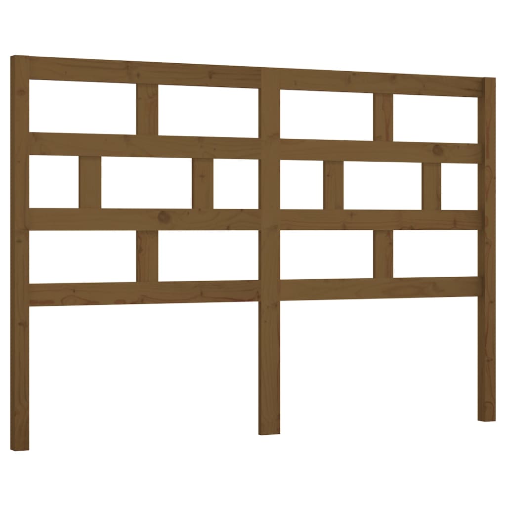 vidaXL Bed Headboard Honey Brown 141x4x100 cm Solid Wood Pine
