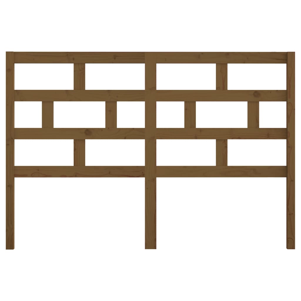 vidaXL Bed Headboard Honey Brown 141x4x100 cm Solid Wood Pine