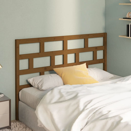 814192 vidaXL Bed Headboard Honey Brown 141x4x100 cm Solid Wood Pine