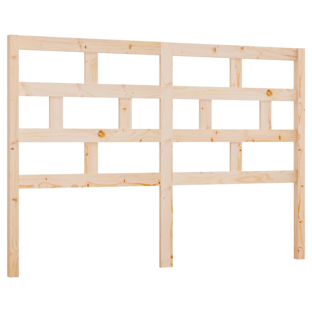 vidaXL Bed Headboard 146x4x100 cm Solid Wood Pine