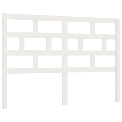 vidaXL Bed Headboard White 146x4x100 cm Solid Wood Pine