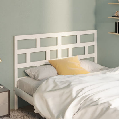 vidaXL Bed Headboard White 146x4x100 cm Solid Wood Pine