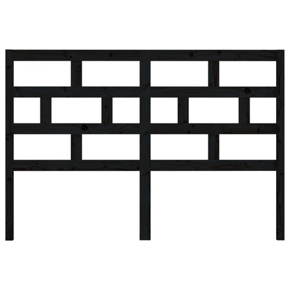 vidaXL Bed Headboard Black 156x4x100 cm Solid Wood Pine