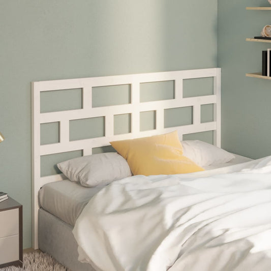 814205 vidaXL Bed Headboard White 166x4x100 cm Solid Wood Pine