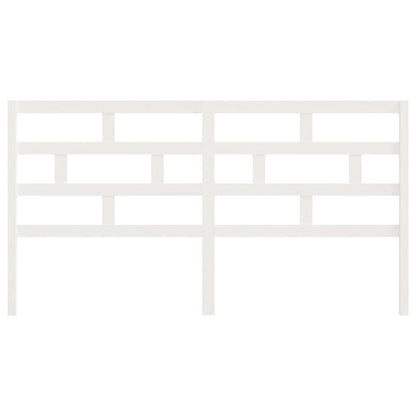 vidaXL Bed Headboard White 186x4x100 cm Solid Wood Pine