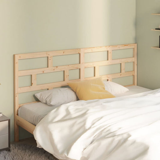 814214 vidaXL Bed Headboard 206x4x100 cm Solid Wood Pine