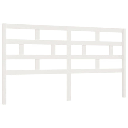 vidaXL Bed Headboard White 206x4x100 cm Solid Wood Pine
