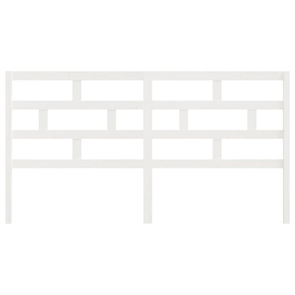 vidaXL Bed Headboard White 206x4x100 cm Solid Wood Pine