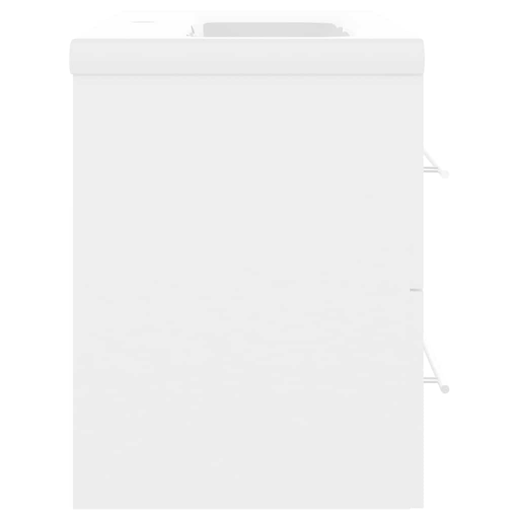 vidaXL Sink Cabinet with Built-in Basin White Engineered Wood