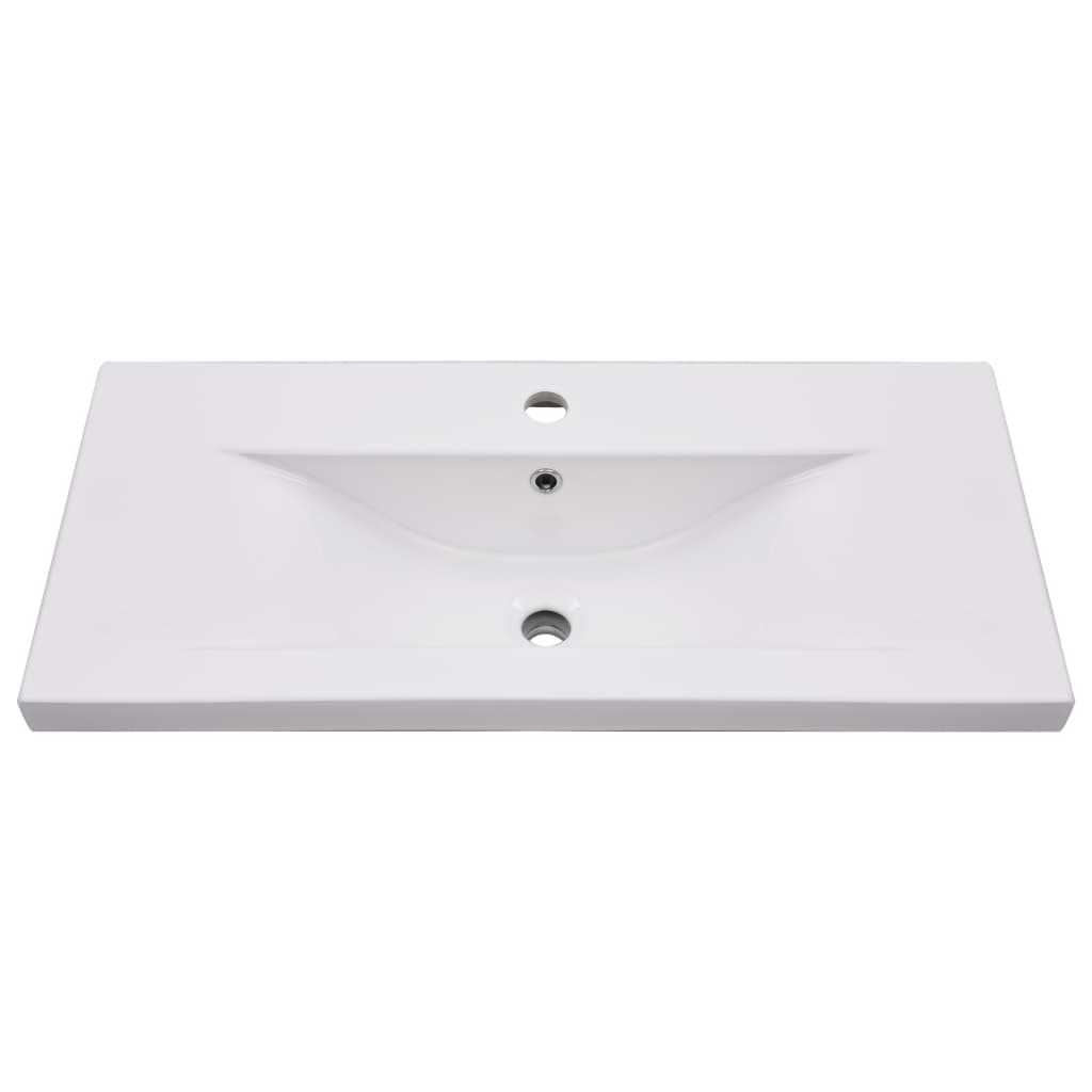 vidaXL Sink Cabinet with Built-in Basin White Engineered Wood