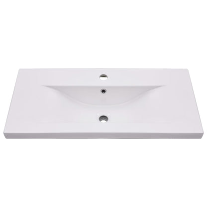 vidaXL Sink Cabinet with Built-in Basin White Engineered Wood