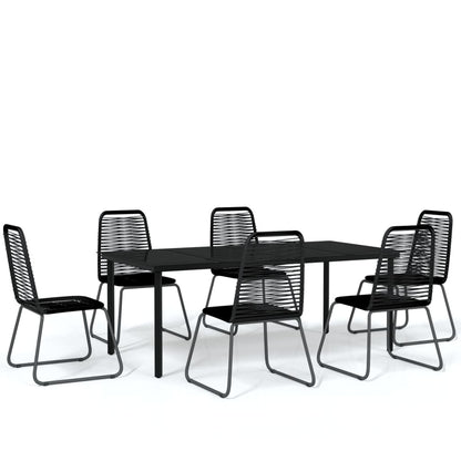 vidaXL Garden Dining Set | Black