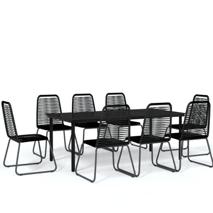 vidaXL Garden Dining Set | Black