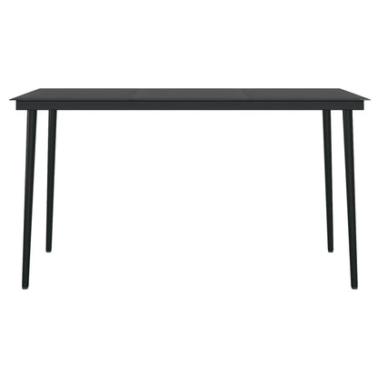 vidaXL Garden Dining Set | Black