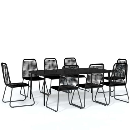 vidaXL Garden Dining Set | Black