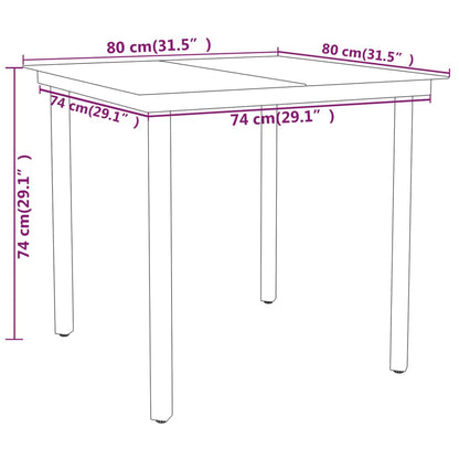 vidaXL Garden Dining Set | Black