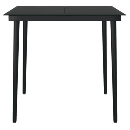 vidaXL 3 Piece Garden Dining Set Black