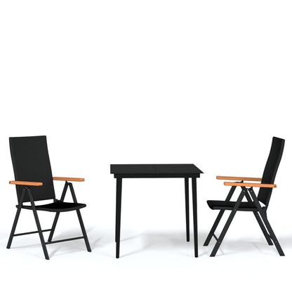vidaXL Garden Dining Set | Black