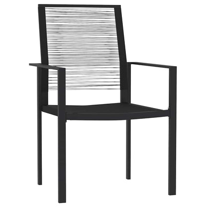 vidaXL 3 Piece Garden Dining Set Black
