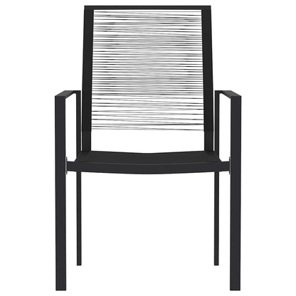 vidaXL 3 Piece Garden Dining Set Black