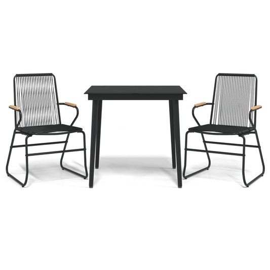 vidaXL Garden Dining Set | Black