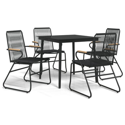 vidaXL Garden Dining Set | Black