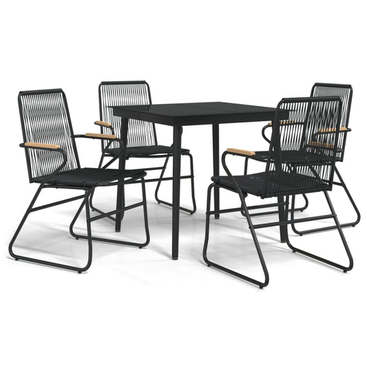 vidaXL Garden Dining Set | Black
