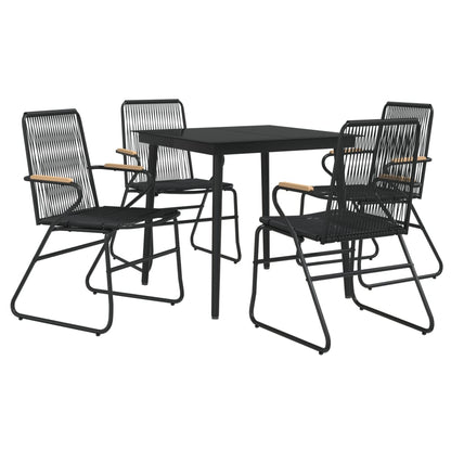 vidaXL Garden Dining Set | Black
