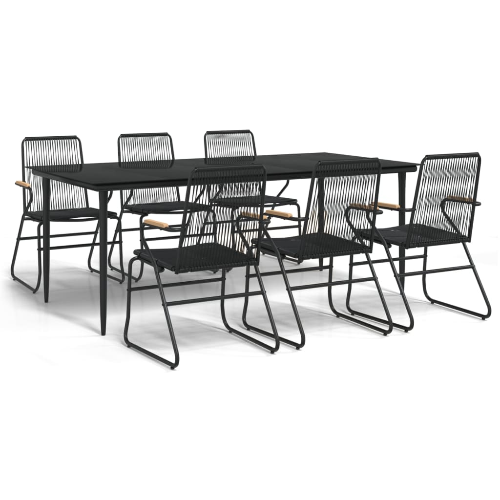 vidaXL Garden Dining Set | Black
