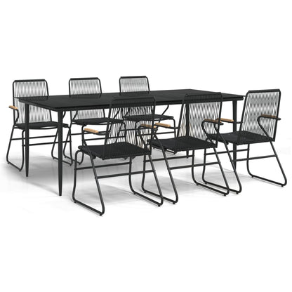 vidaXL Garden Dining Set | Black