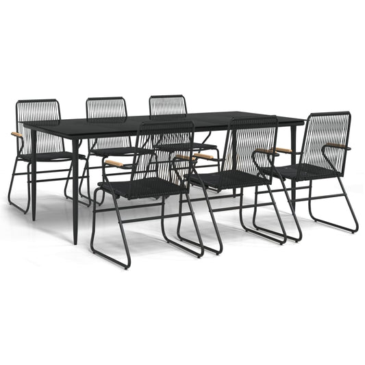 vidaXL Garden Dining Set | Black