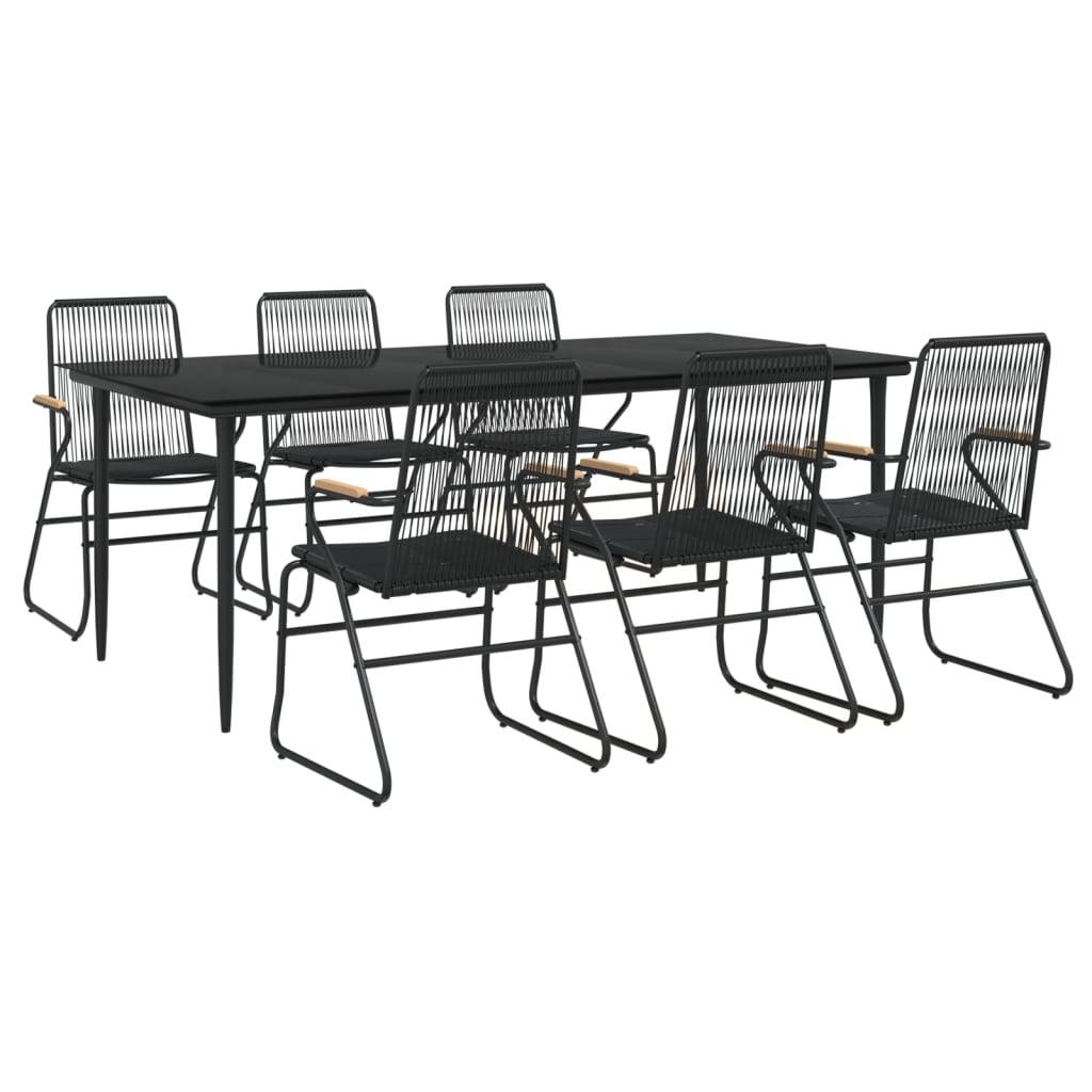 vidaXL Garden Dining Set | Black