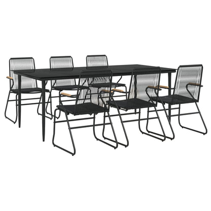 vidaXL Garden Dining Set | Black