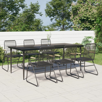 vidaXL Garden Dining Set | Black