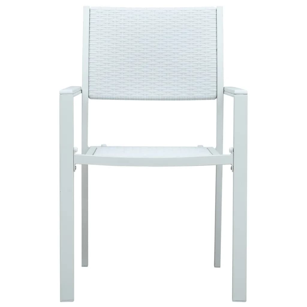 vidaXL 5 Piece Garden Dining Set White