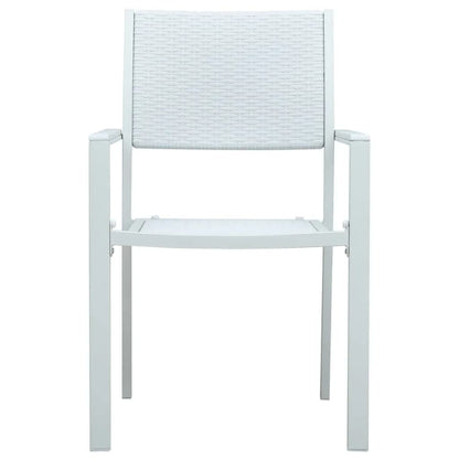 vidaXL 5 Piece Garden Dining Set White